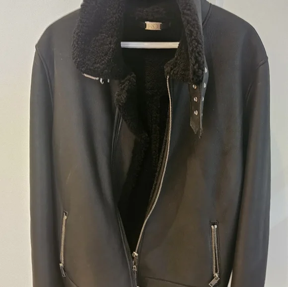 HiSo Code Shearling Aviator Jacket - Picture 2 of 2